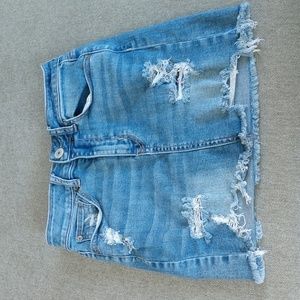 American eagle jean skirt